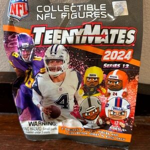 NFL TeenyMates 2024 Series 12 Figurine Blind Pack/ 6 Bag Set/ NEW